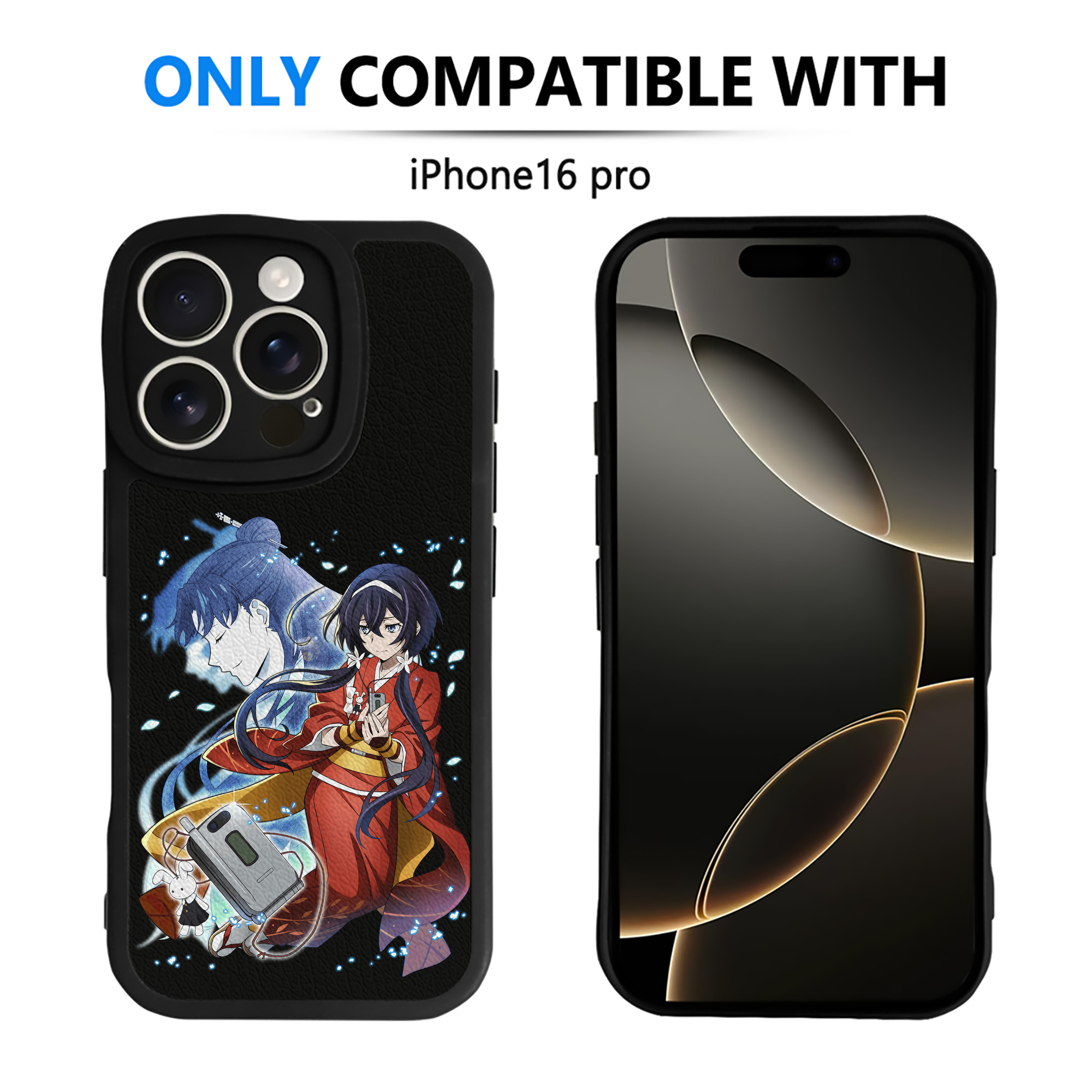 （画像用） 文豪ストレイドッグス Bungo Stray Dogs 【iPhone 16シリーズ対応】シリコンスマホケース（レザー調） 材質：シリコン